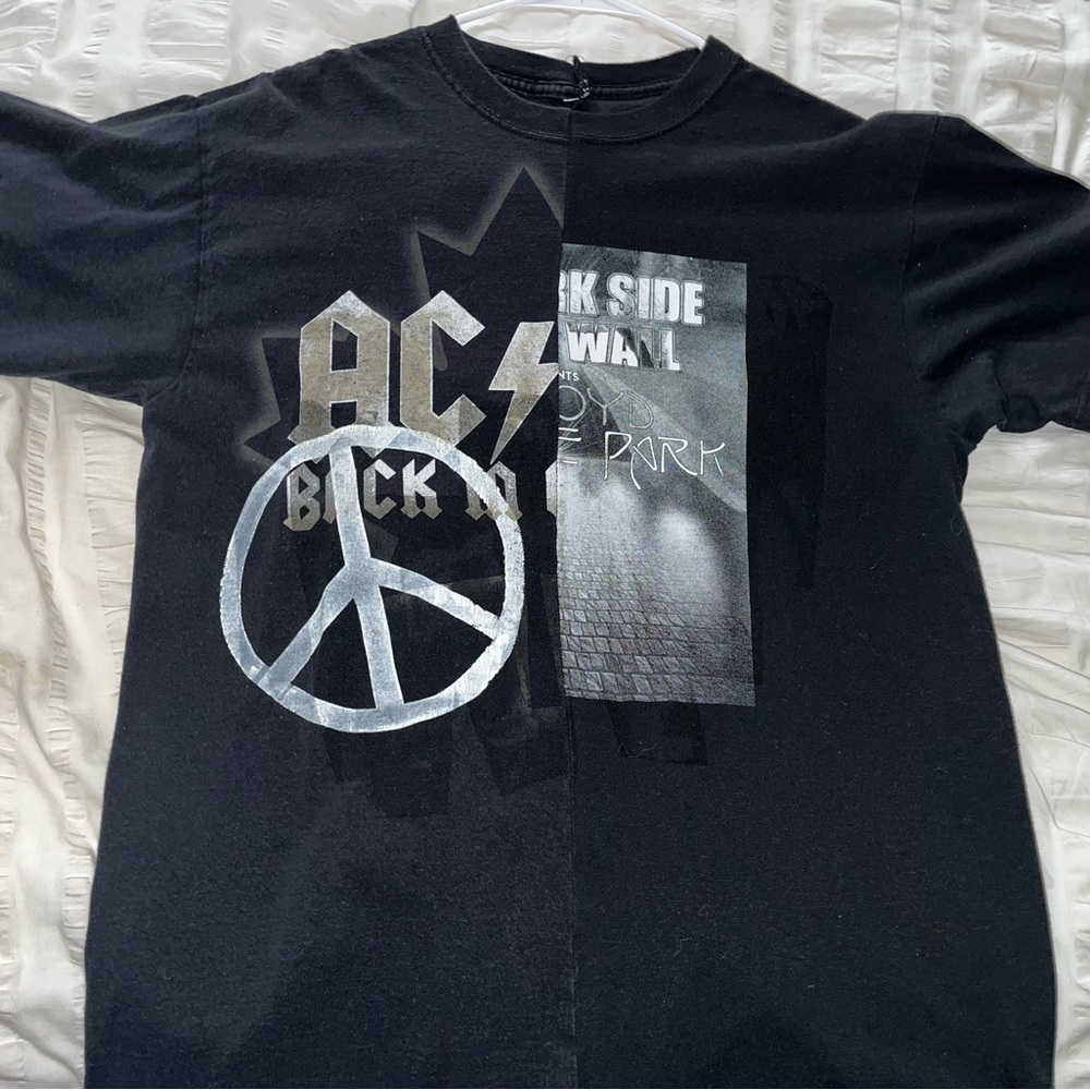 VINTAGE Reconstructed AC/DC Black Tee